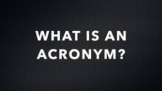 WHAT IS AN ACRONYM? screenshot 5