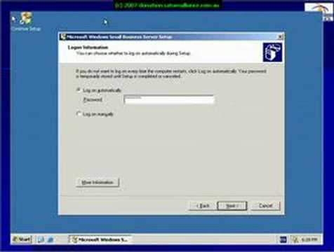 SBS 2003 Installation overview