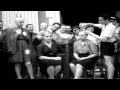 Barber shaves heads of French, female Nazi-collaborators in Menton, France HD Stock Footage