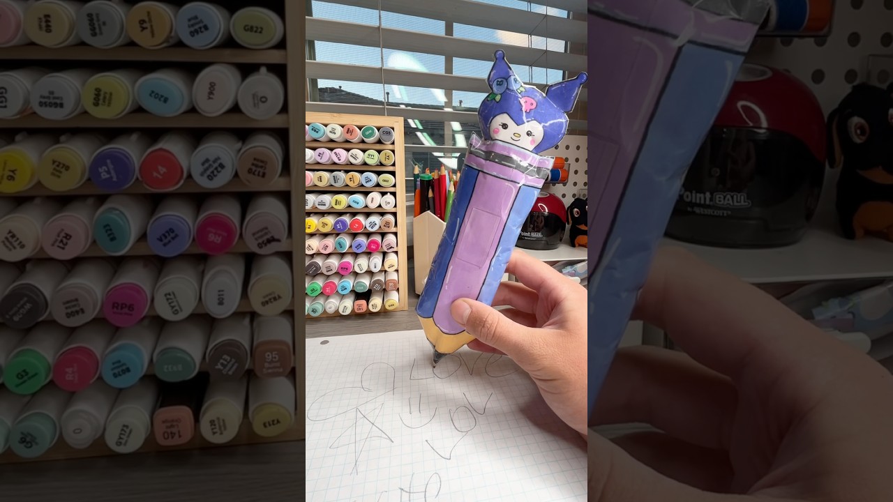 💜kuromi Paper ￼squishy pen🖊️!? 