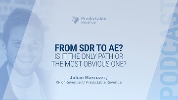 From SDR to AE? Is it the only path or the most obvious one?