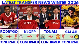 🚨LATEST CONFIRMED TRANSFER NEWS AND RUMOURS TRANSFER NEWS 2026|Klopp to liverpool🔥 Tonali to united  screenshot 4