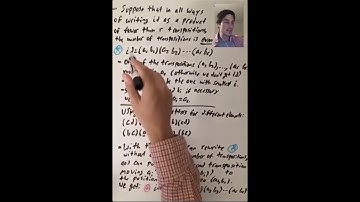 The Sign of a Permutation - Proof of the Theorem (Algebra 1: Lecture 8 Video 2)