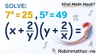 A Clever Algebra Trick! | Step-by-Step Solution | Robinmathszone #shorts #maths #algebra