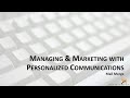 Microsoft Excel for Business Tutorial | Marketing with Personalized Communications - Part 1