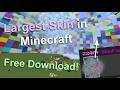 *NEW* How to obtain the LARGEST SKIN in Minecraft Bedrock! [FREE DOWNLOAD]