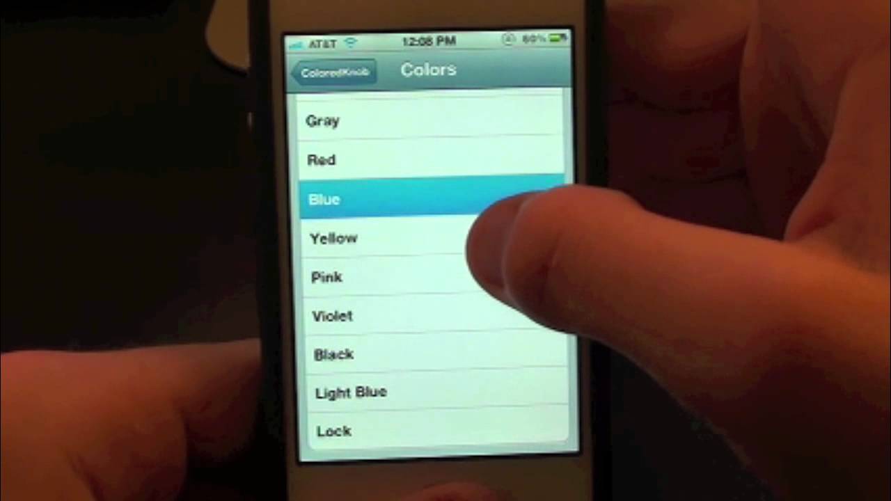 ColoredKnob Updated With More Colors Cydia Tweak Review