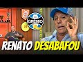 Minha nossa veja a forte entrevista de renato para a sportv o treinador soltou o verbo