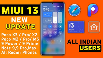 MIUI 13 - Install New Update | Poco Launcher, System Launcher, Redmi 9 Power, 9 Prime,Poco M3,M2,Pro