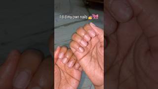 I did my beautiful pink French nails 💖🔥 #nails #nailart #shorts