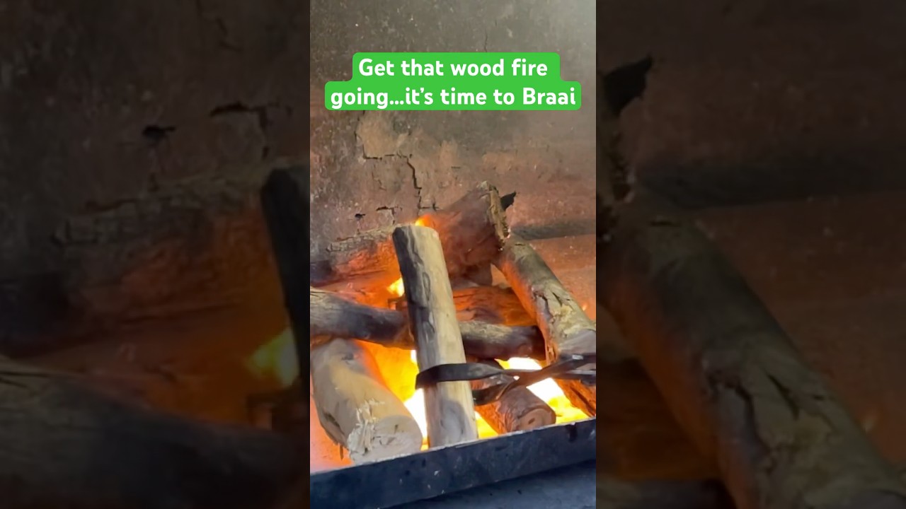 Through another log on the fire!