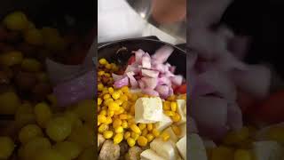 🌽 Sweet Corn Paneer Chaat | Healthy & Tasty Snack 😋 #Shorts