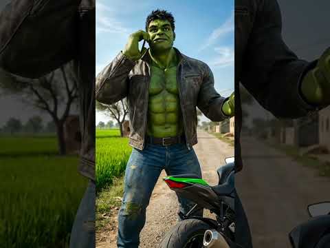 Hulk ki bike hui puncture! 🏍️ Chinki ka intezar aur Hulk ka gussa. 😂 Must watch! ❤️ #Shorts #Hulk