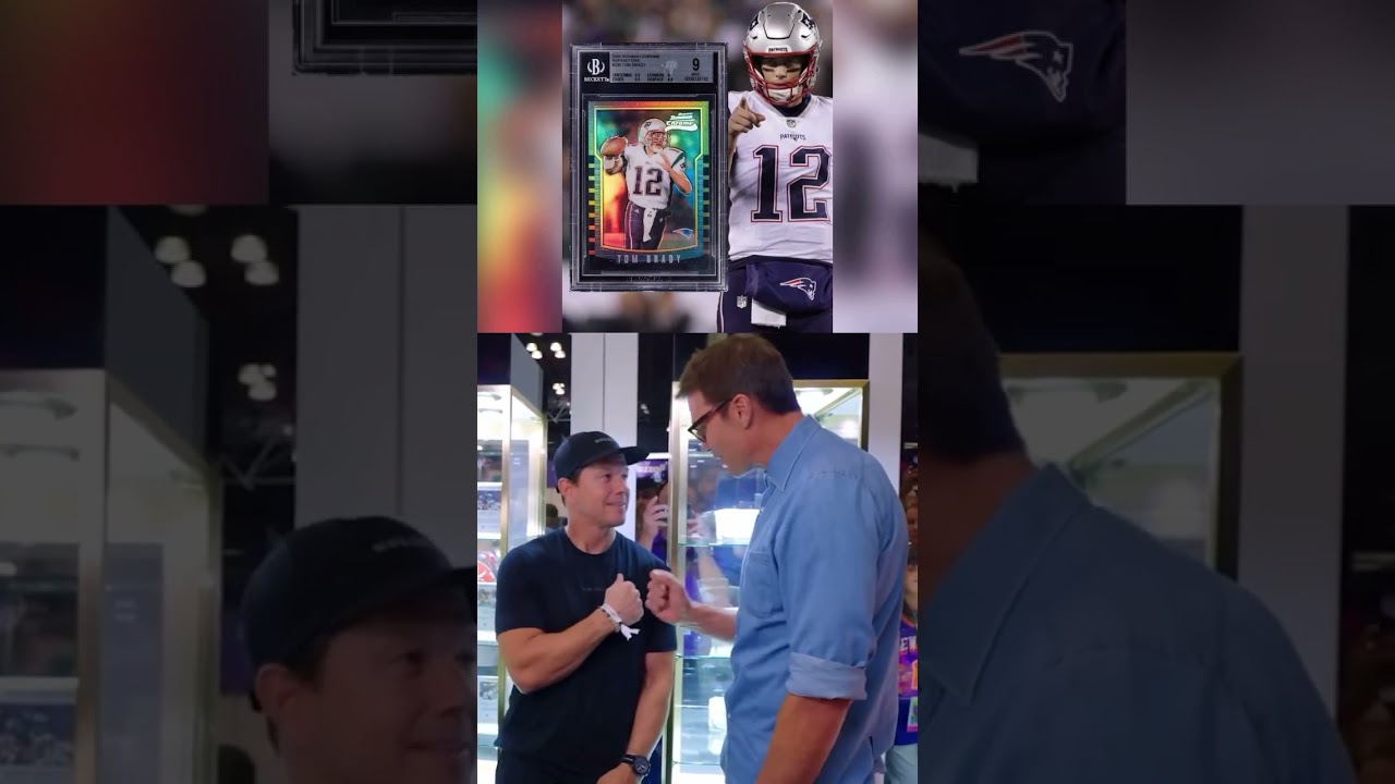 Mark Wahlberg just spent a fortune on a Tom Brady rookie card?! 🤯