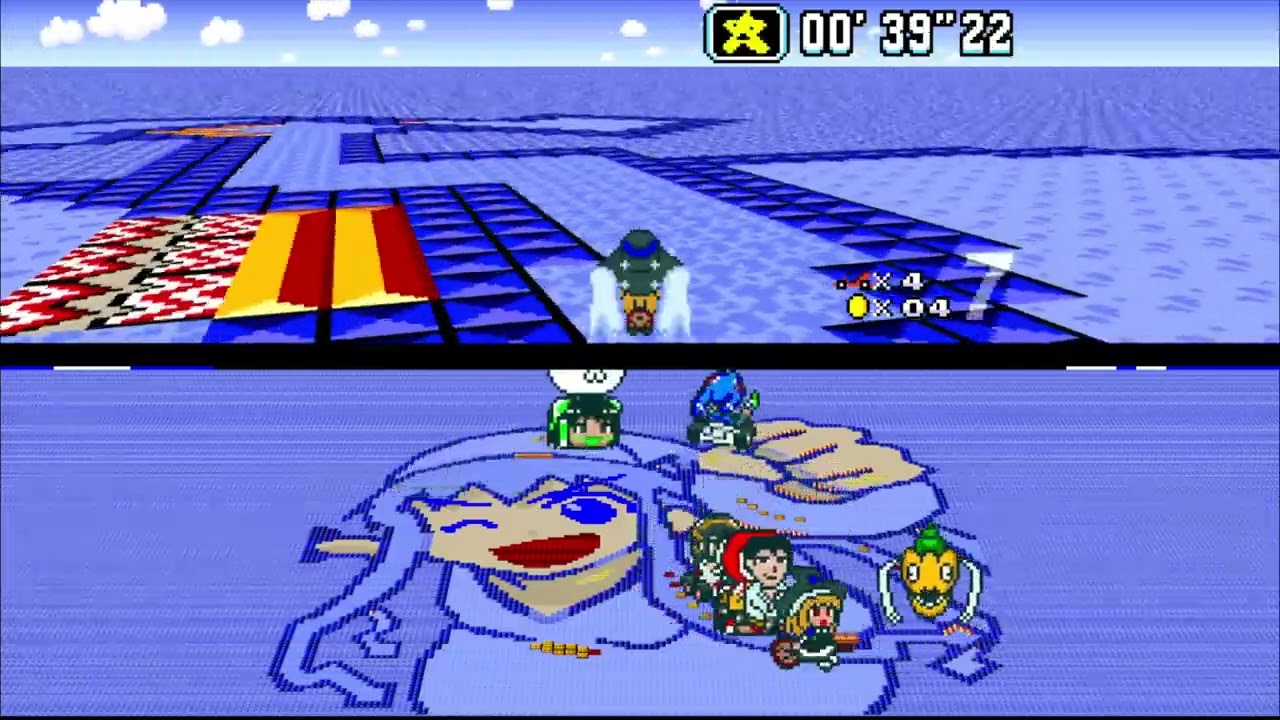 Super Mario Kart Hack: Super NicoNico Kart / in HD 16:9 / SNES / bsnes