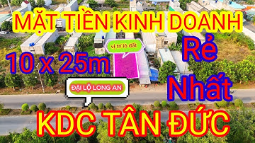 chính chủ cần bán cặp lô đất đường đại lộ long an khu dân cư tân đức đức hòa
