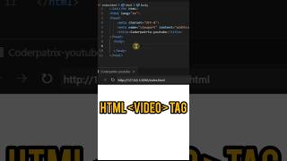 How to add video in webpage using html 😮