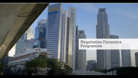 INSEAD Negotiation Dynamics Programme
