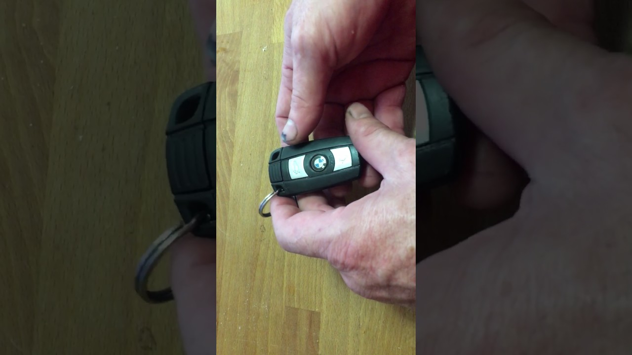 How to replace bmw key fob battery - YouTube