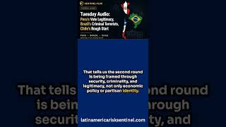 Peru’s Runoff - Security and Legitimacy | Latin America Risk Sentinel - Tuesday Audio Excerpt