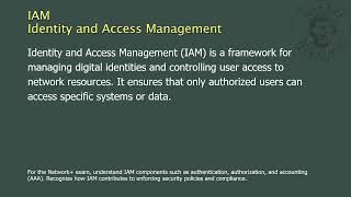IAM - Identity and Access Management - Network+