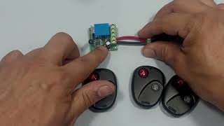 Match Highlights Modulo Relé 12v Con Control Rf 433mhz, 1 Canal