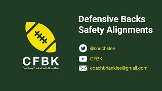 CFBK Quick Snap Defensive Back (DB) Safety Alignments