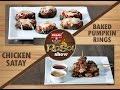 The rasoi show with chef jyoti arora  episode 8  baked pumpkin rings  chicken satay