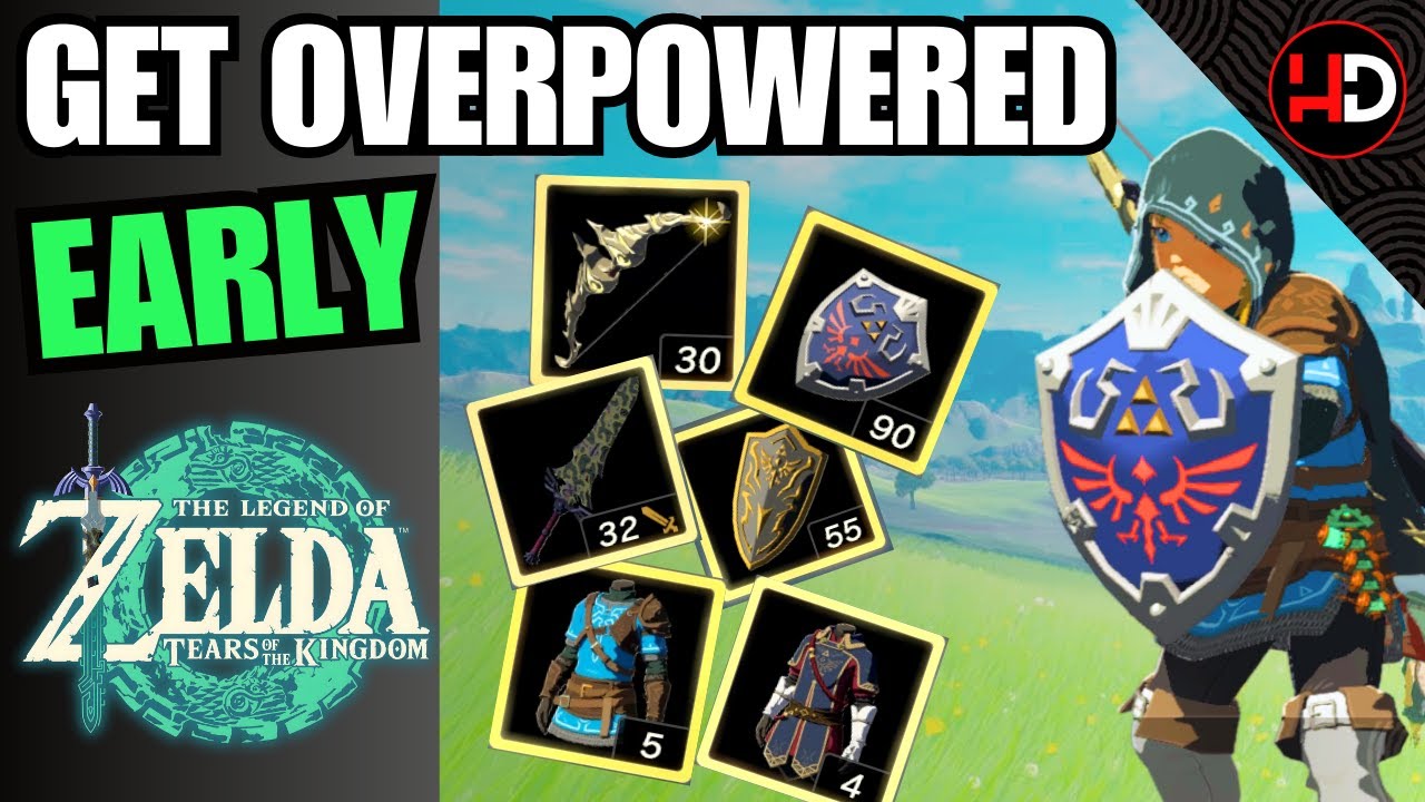 EASILY Find Overpowered Weapons & Armor EARLY in Zelda: Tears Of The Kingdom