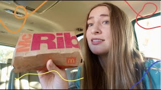 Trying the MCDONALD'S MCRIB so you don’t have to | taste test/review
