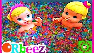 ORbeez Bath Baby Alive Doll Challenge The Worlds Tiniest Baby Hunt Kids Balloons and Toys