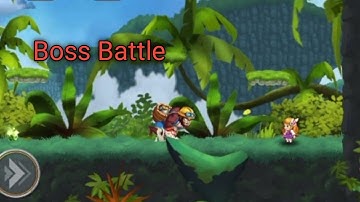 Super Jungle Jump Indonesia - Level 1 Boss Fight 2 Mobile Android gameplay