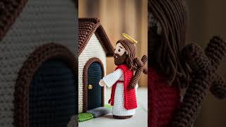 The Crochet Pietà | Mary Holding Jesus in Stunning Detail #crochetart #handmade #christianart