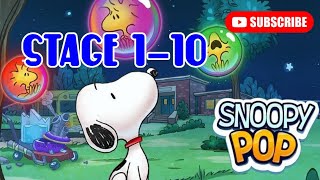 Snoopy Pop Bubble Shooter | Stage 1-10 [guide] screenshot 3