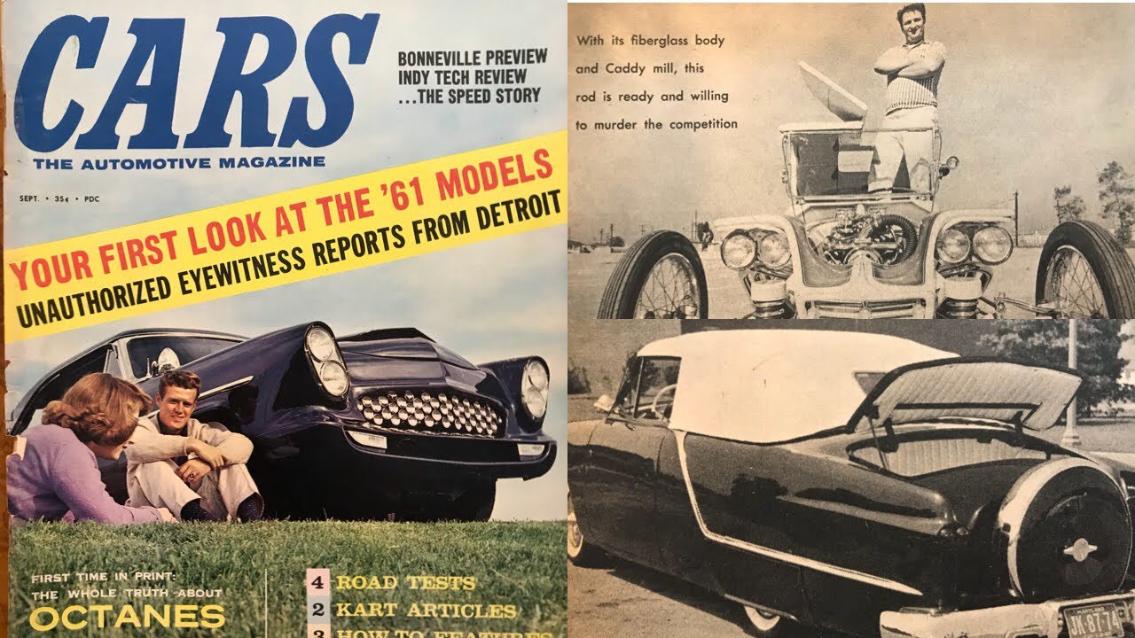 CARS Magazine September 1960 Hot Rod Custom Ed Roth Outlaw Shoebox Ford