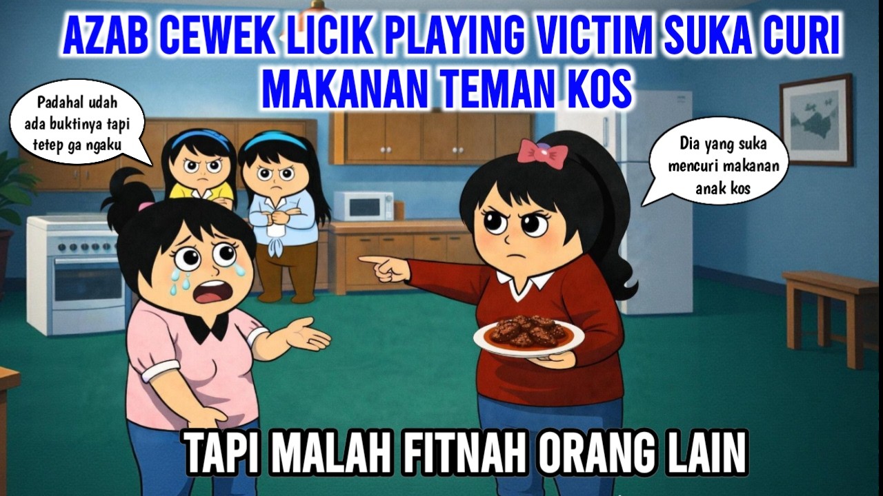 AZAB CEWEK LICIK PLAYING VICTIM, SUKA CURI MAKANAN TEMAN KOS TAPI MALAH FITNAH ORANG LAIN