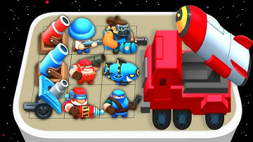 Merge Army World War: Rood versus Blauw, Merge Tank Master Gameplay