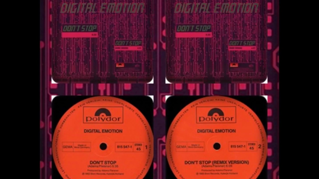 DIGITAL EMOTION - DON'T STOP  (12", REMIX 1983)