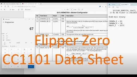 [63] Flipper Zero - Sub-GHz CC1101 (Bandwidth)