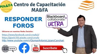 ✅ COMO RESPONDER UN FORO DE CONSULTA BLACKBOARD ULTRA
