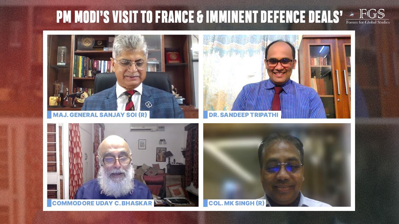 | C. Uday Bhaskar: PM Modi's Visit to France &  Imminent Defence Deals