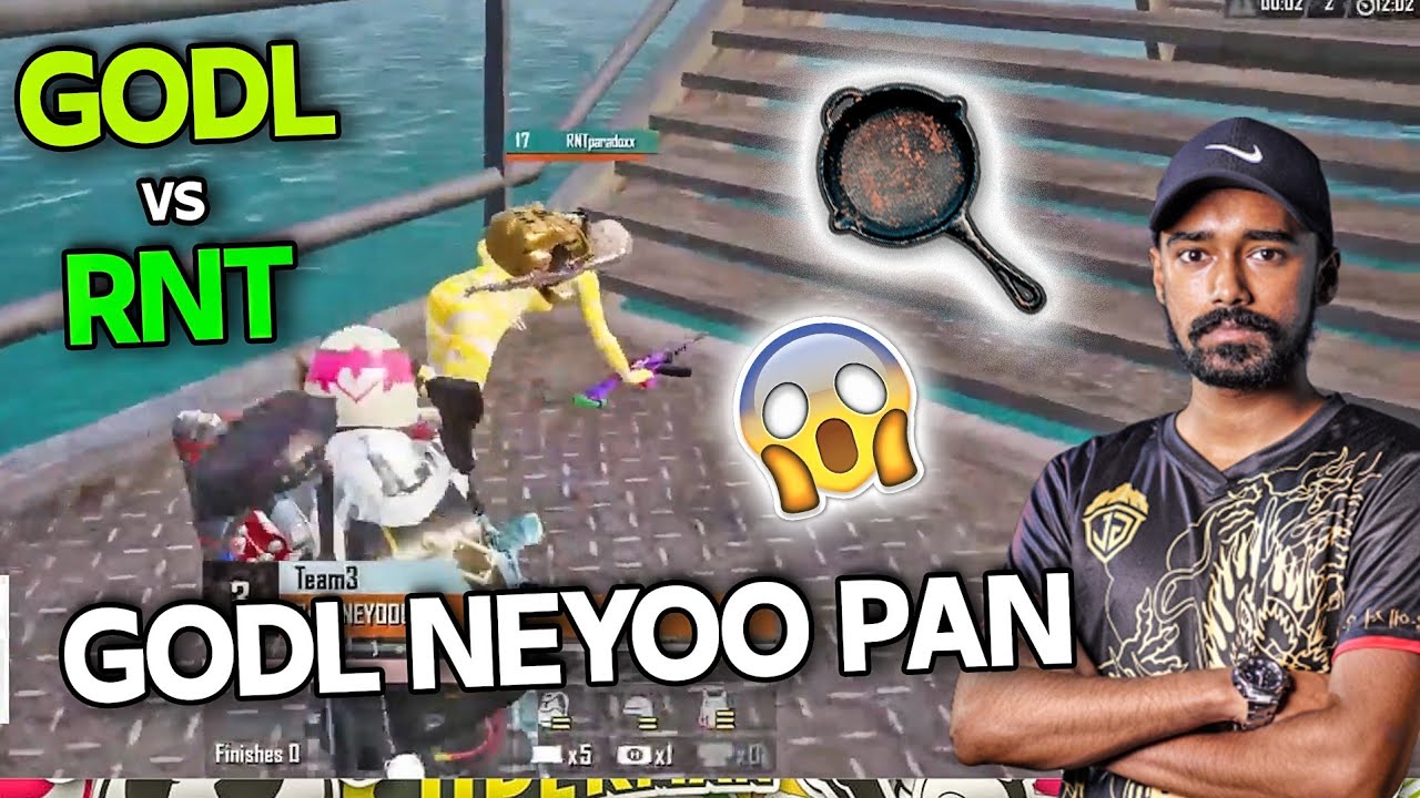 🥵GODL NEYOO PAN RNTxPARADOX 🍳 | 💛GODLIKE VS RNT 4V4 FIGHT | BRIDGE CAMP⚡