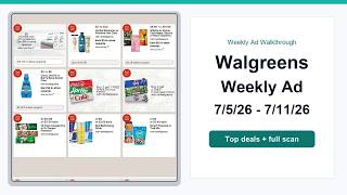 Walgreens Weekly Ad (7/5/26 - 7/11/26) Top Deals