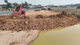 Amazing Small Bulldozer Filling a Big Land With 5T Dump Trucks by Daily Bulldozer  1,987 views 1 month ago 53 minutes