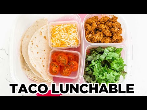 How to make a Taco Lunchable - Easy Lunch Ideas for Kids