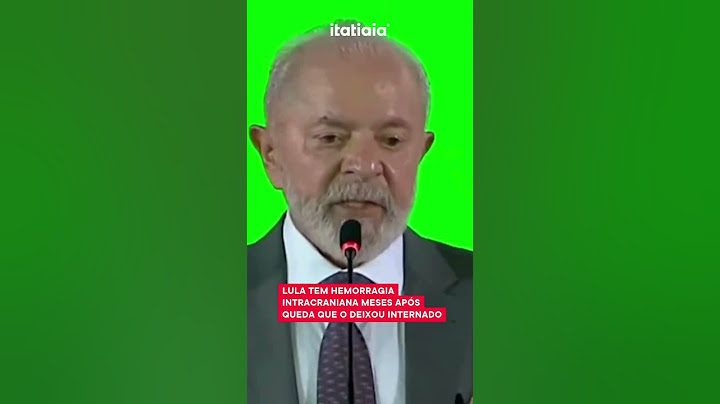 LULA TEM HEMORRAGIA INTRACRANIANA MESES APÓS QUEDA QUE O DEIXOU INTERNADO