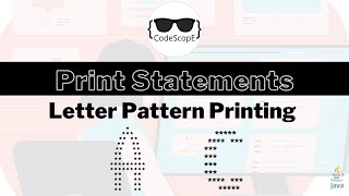 Letter Pattern Printing | Java | Print Statements | Question 7