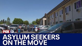 Asylum seekers moved again amidst contract dispute with City of Seattle | FOX 13 Seattle