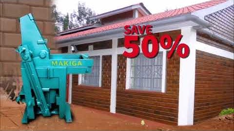 Save  50% on your CONSTRUCTION COSTS by building  with Makiga interlocking blocks