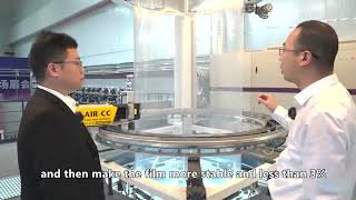 Live interview of PLASTAR 5 layers 2400mm blown film machine